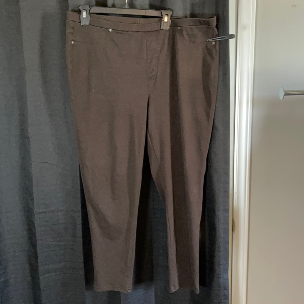 3x Style & Co brown leggings w back pockets